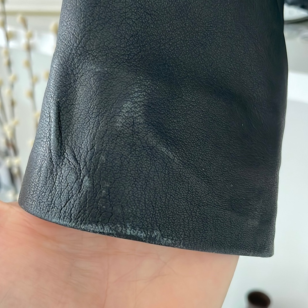 Muubaa Indus leather wired biker jacket - Picture 8 of 10